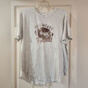 Gray Fall Means Football T-Shirt